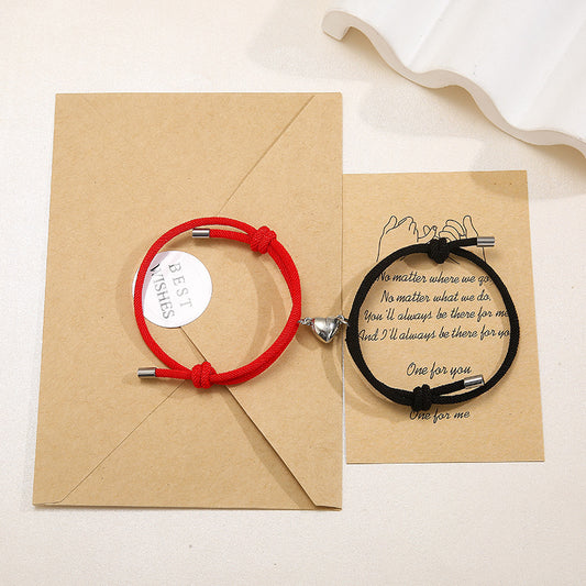 Minimalist Magnetic Love Bracelet Set