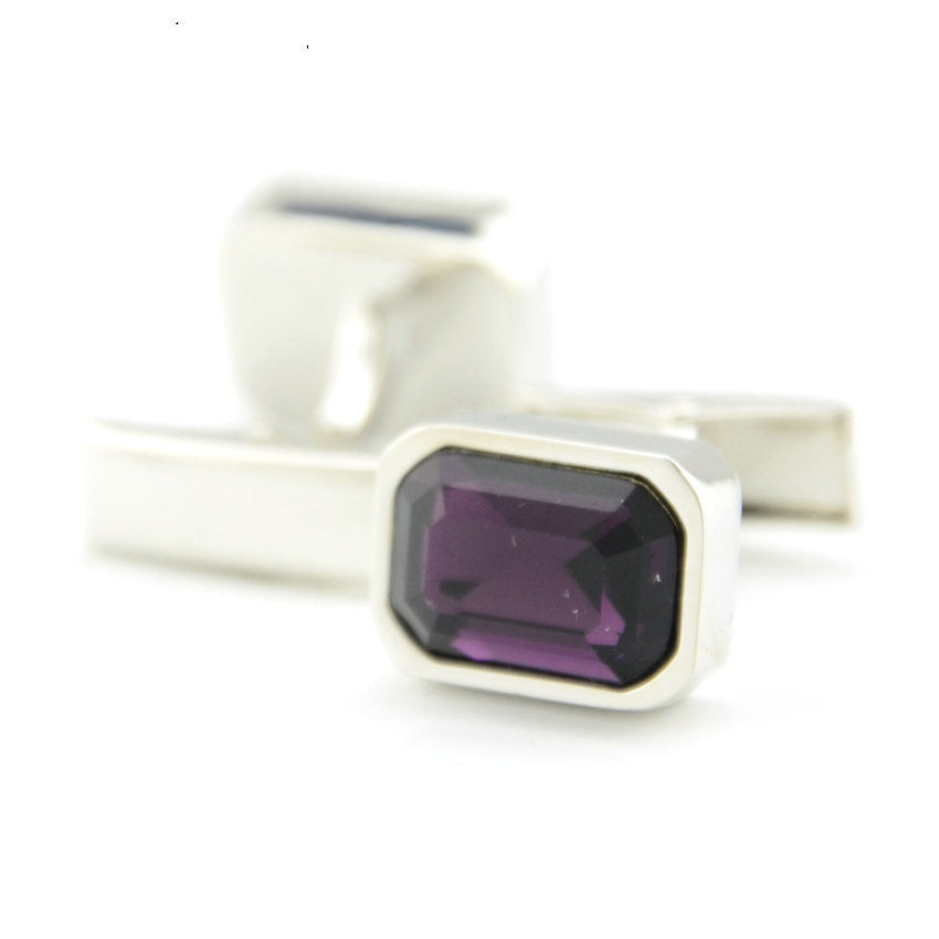 Men's Glass Button Cufflinks