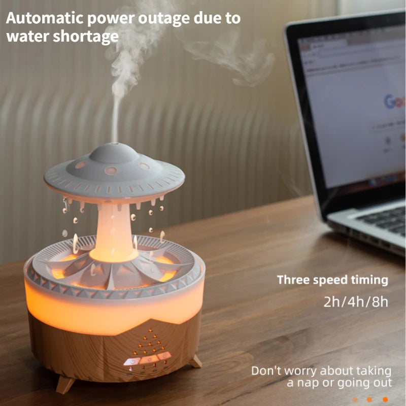 UFO Raindrop Humidifier & Aroma Diffuser