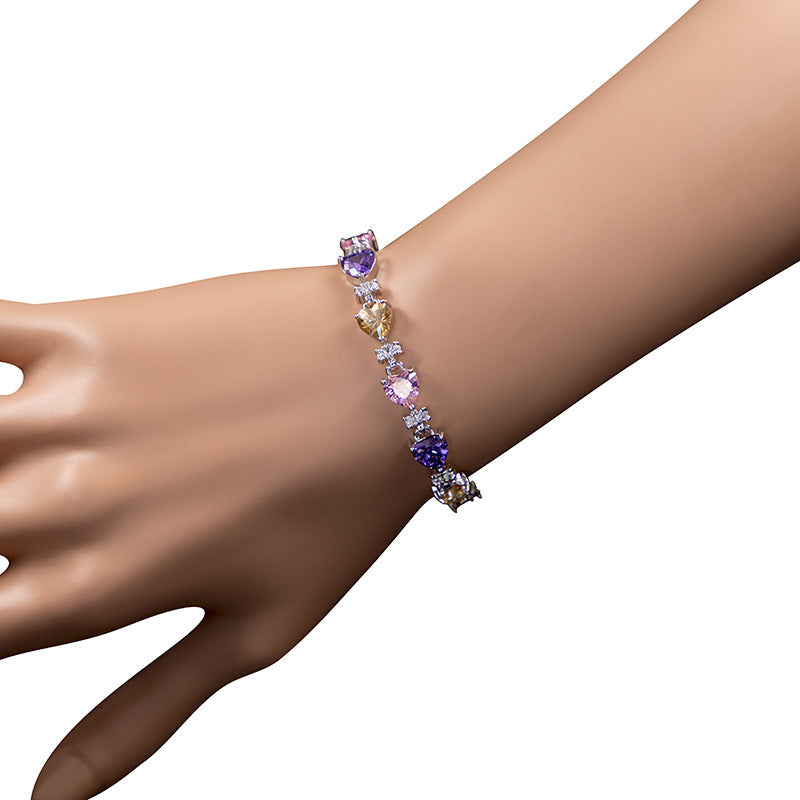Dazzling Clover Zircon Diamond Jewelry Set for Women