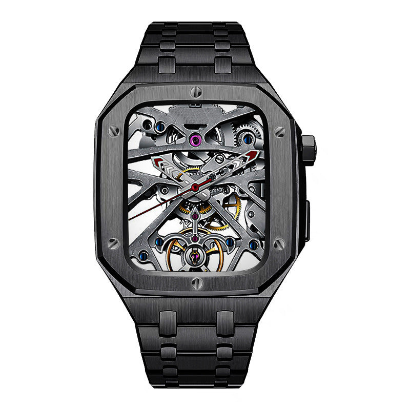 Stainless Steel Double Row Armor Strap & Case for Apple Watch
