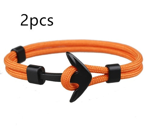 Nautical Anchor Braided Bracelet