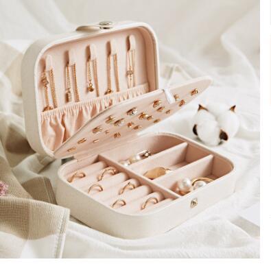 Portable Travel Jewelry and Cosmetic Storage Box