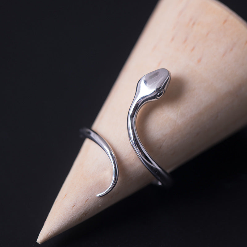 Serpentine Sterling Silver Snake Ring
