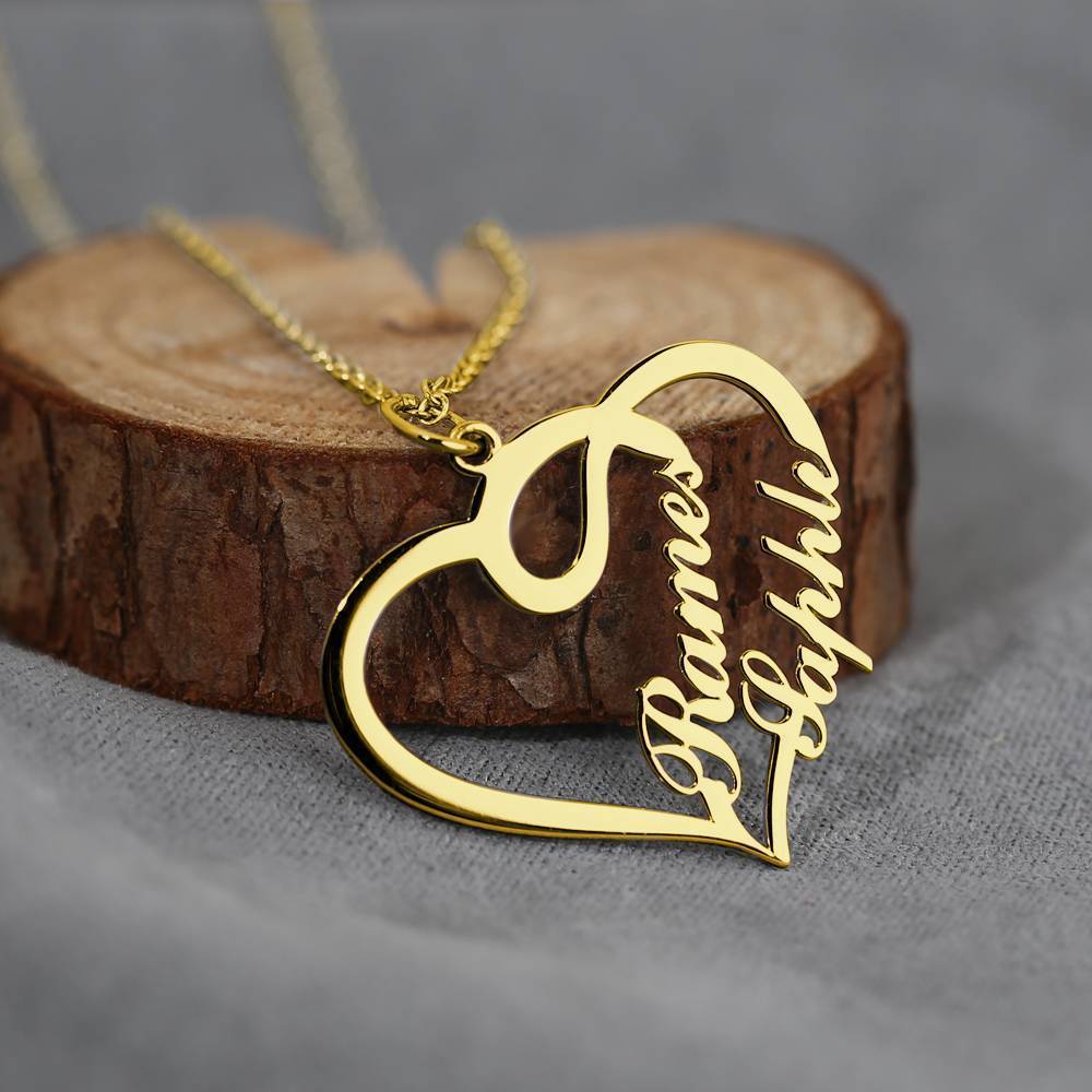 Custom Heart-Shaped Letter Necklace