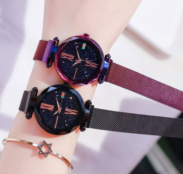 Mesmerizing Starry Sky Diamond Quartz Watch