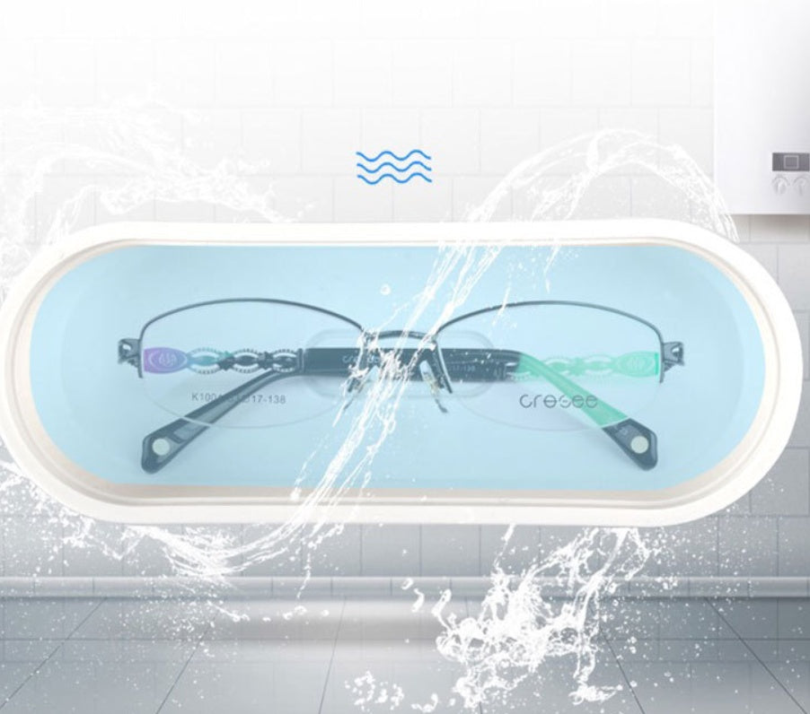 Ultrasonic Eyeglass & Jewelry Cleaner: 40kHz High-Frequency Cleaning