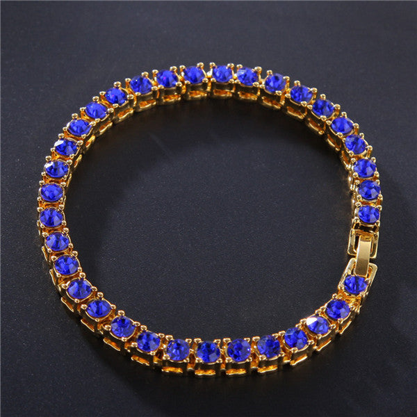 Sparkling Iced Out Single Row Rhinestone Bracelet