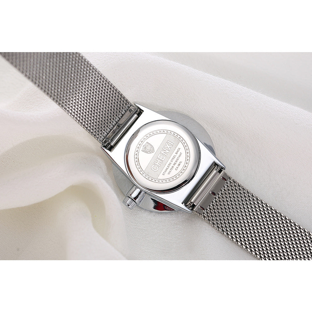 Ultra-Thin Mesh Stainless Steel Quartz Watch