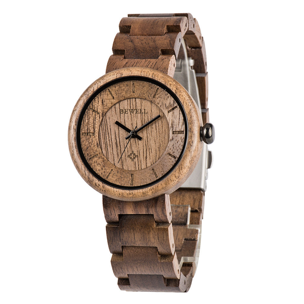 Bamboo Wood Quartz Ladies Watch