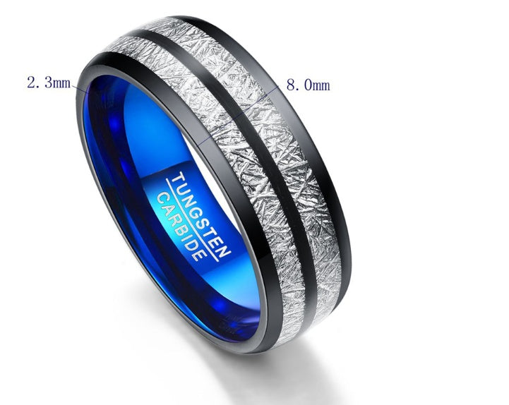 Modern 8mm Tungsten Carbide Couple Wedding Bands