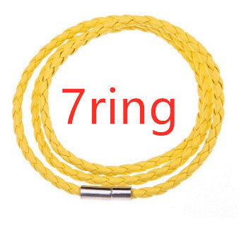 Personalized Braided Leather Name Bracelet for Men