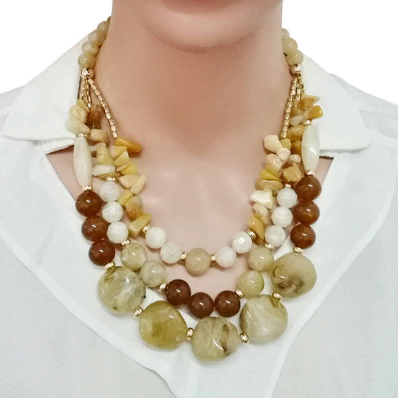 Bohemian African Beads Wedding Jewelry Set