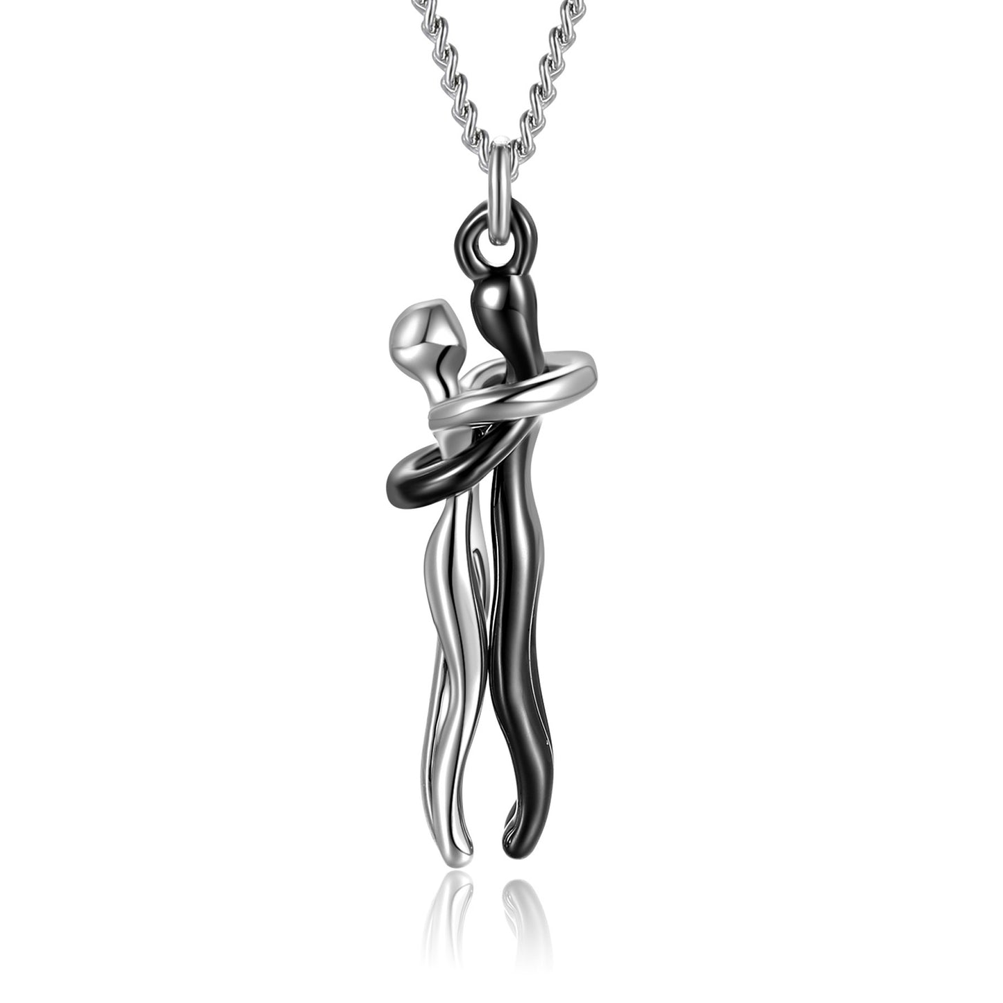 Love Hug Necklace - Unisex Couple Jewelry Simple Clavicle Chain