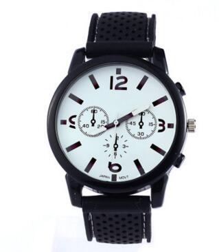 Sporty Quartz Watch with Breathable Strap