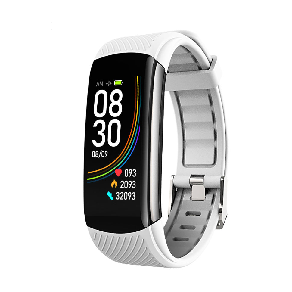 Black Multifunctional Smart Watch: Waterproof & Temperature Sensing