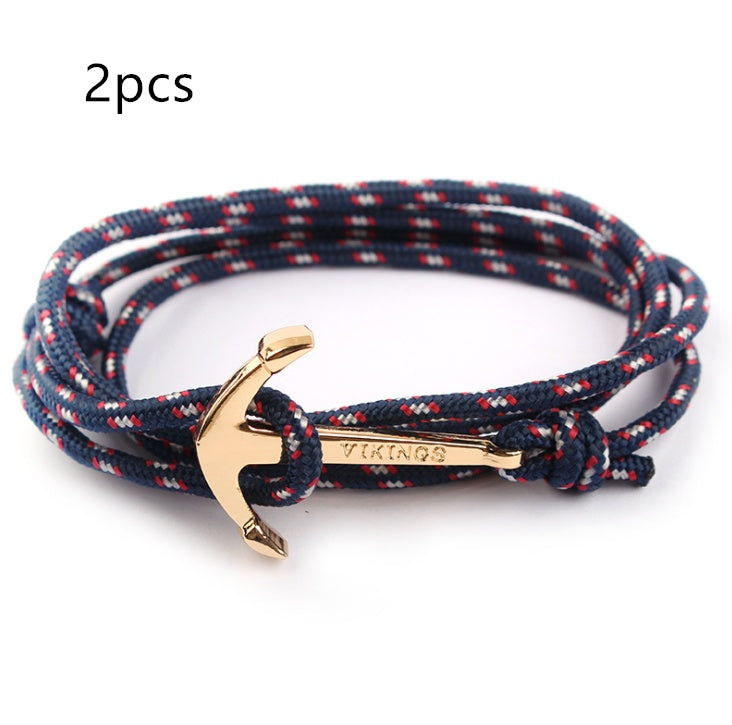Nautical Anchor Braided Bracelet