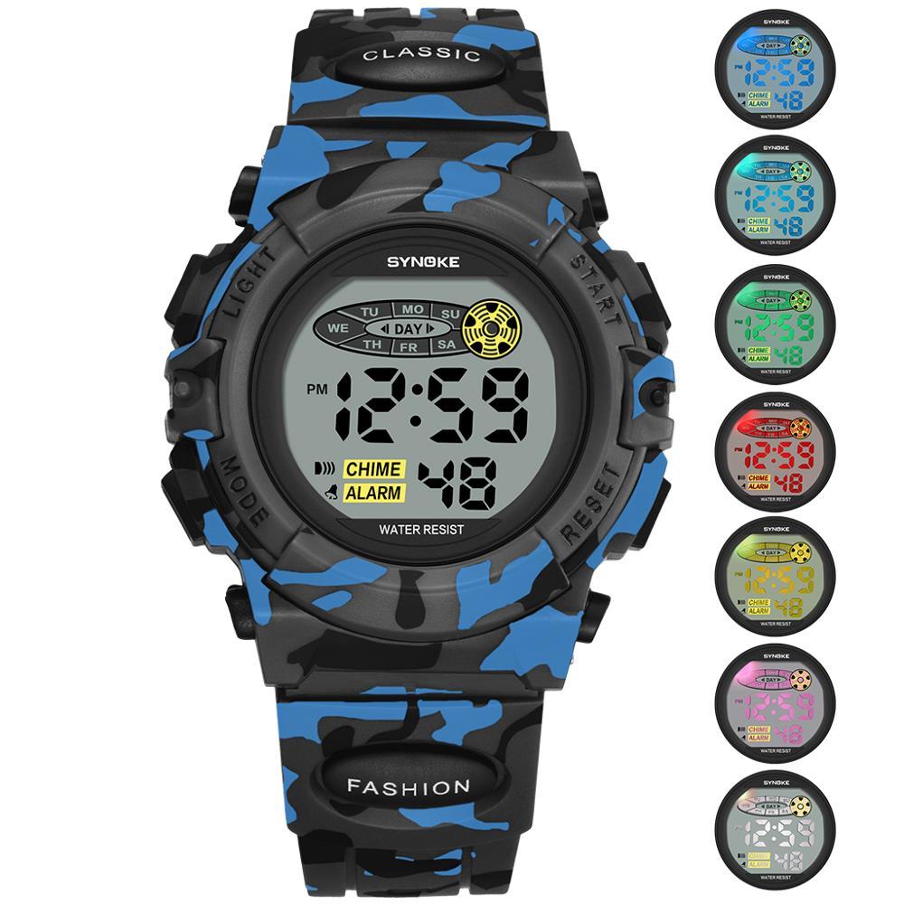 Colorful Luminous Electronic Watch for Children and Students