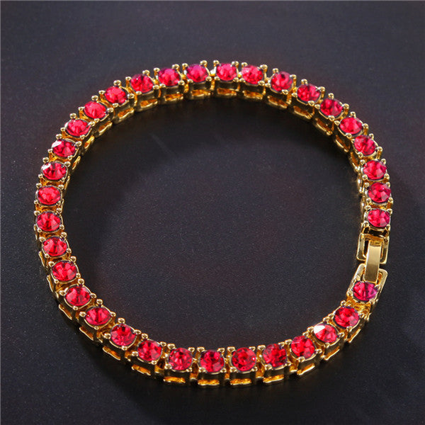 Sparkling Iced Out Single Row Rhinestone Bracelet