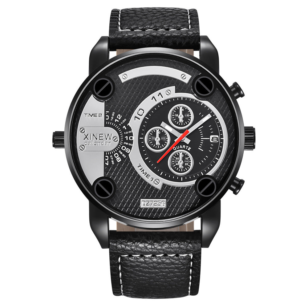 Men's Bold Leather Watch