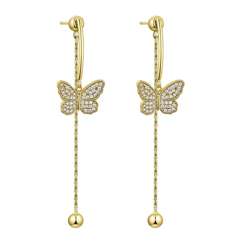 Premium Tassel & Butterfly Earrings