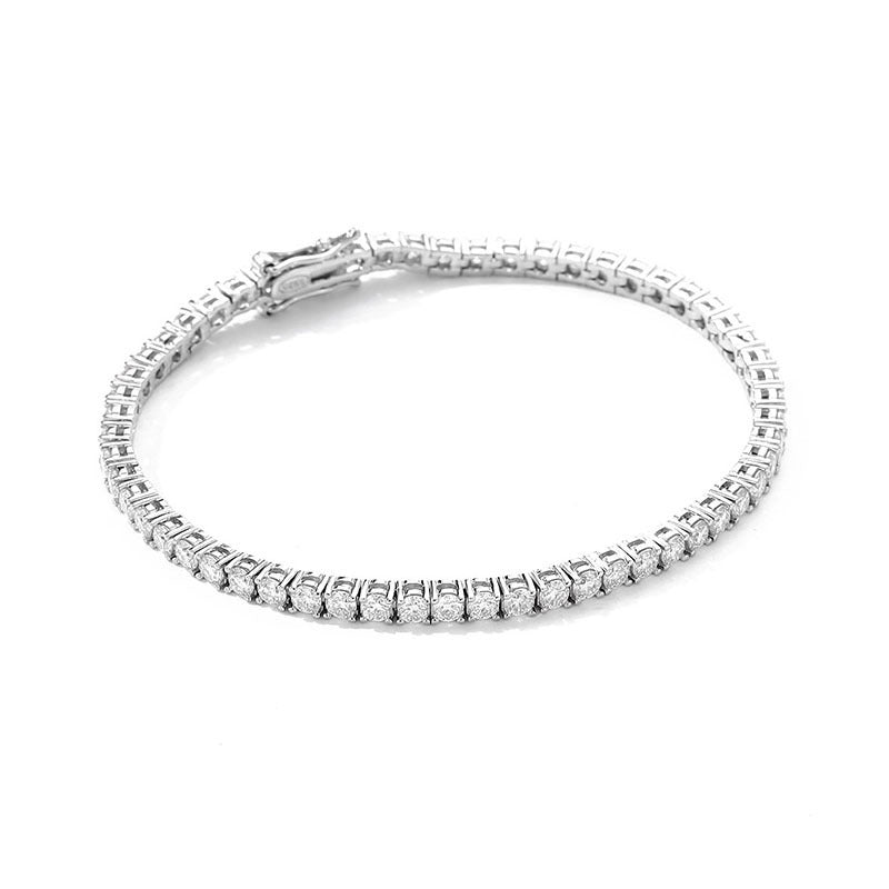 Dazzling Radiance Tennis Bracelet 10 Points Moissanite S925 Sterling Silver