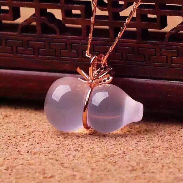 Ice Powder Crystal Gourd Pendant