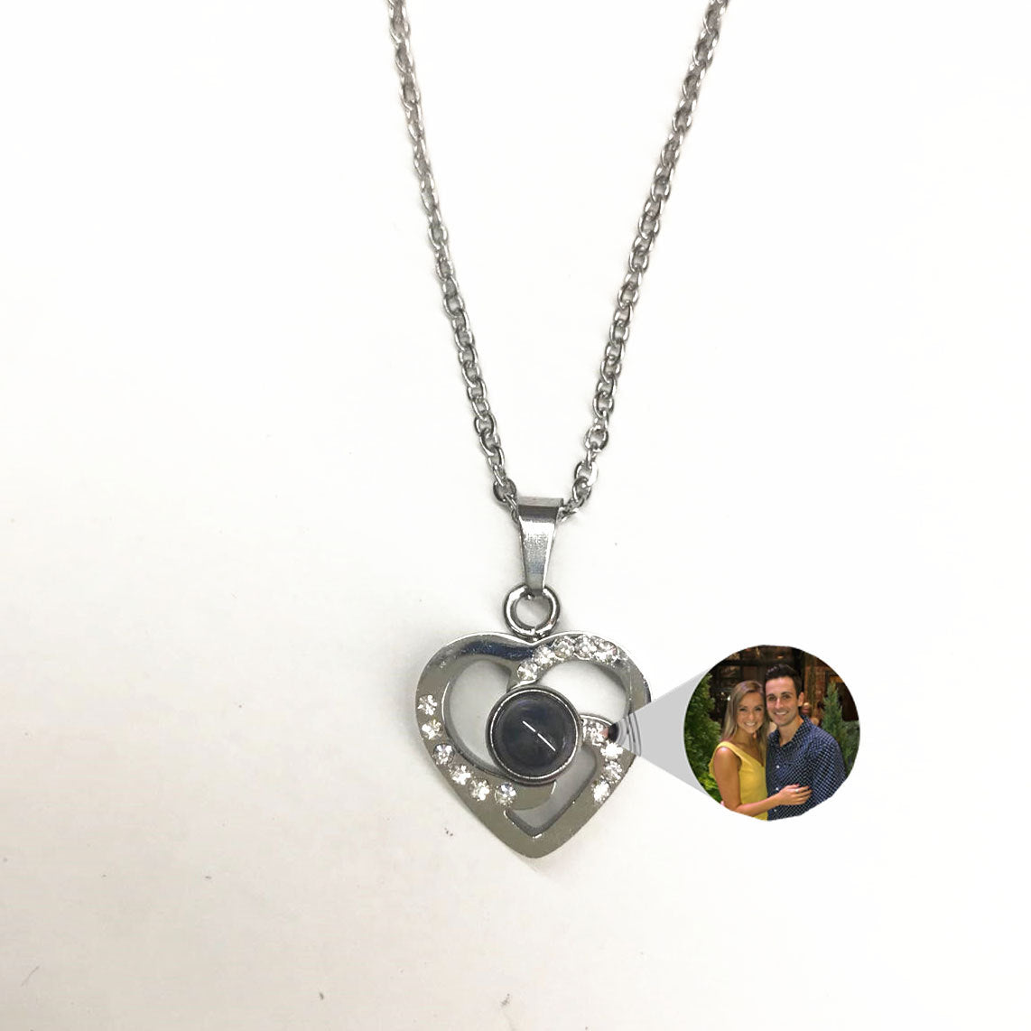 Romantic Photo Projection Heart Necklace
