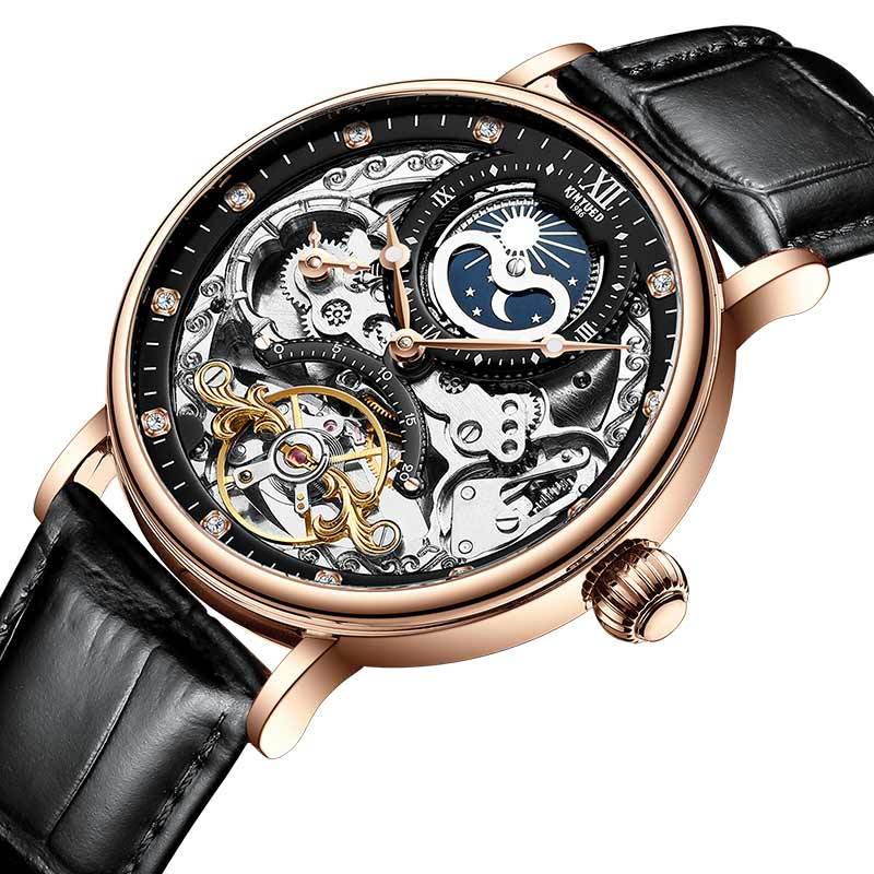 KINYUED Automatic Leather Men's Watch