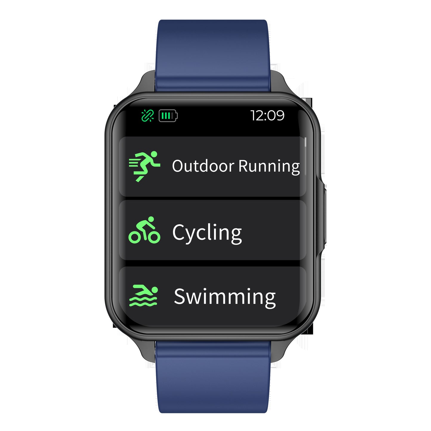 Sports Health Smartwatch: Temperature, Heart Rate & Waterproof