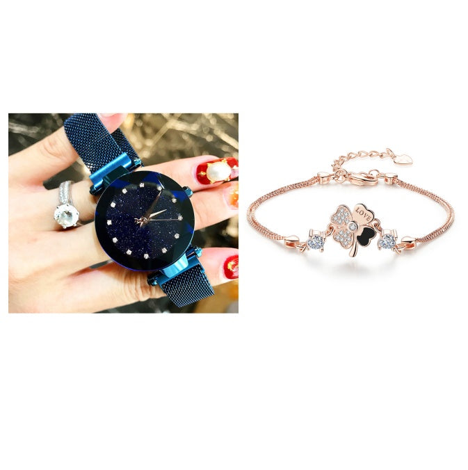 Fashion Quartz Watch & Bracelet Set