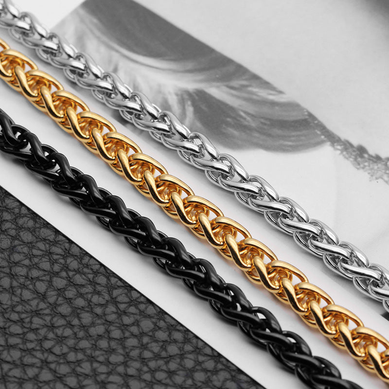 Stainless Steel Wheat Chain Necklace