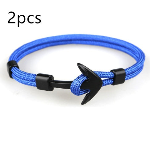 Nautical Anchor Braided Bracelet