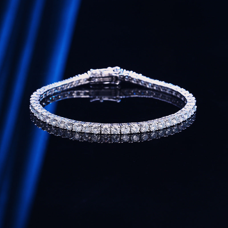 Dazzling Radiance Tennis Bracelet 10 Points Moissanite S925 Sterling Silver