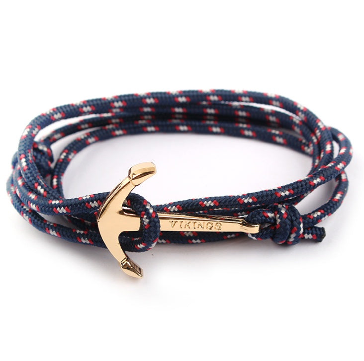 Nautical Anchor Braided Bracelet