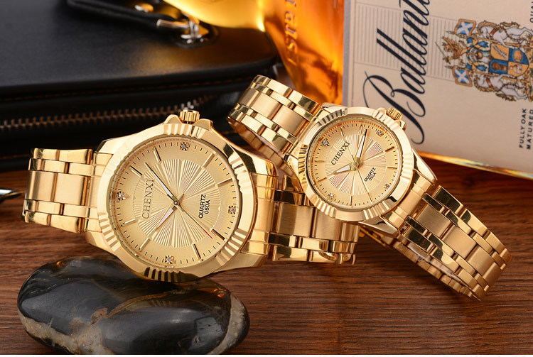 Luxury Gold Stainless Steel Dress Watch