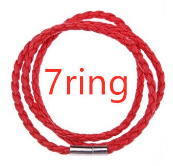 Personalized Braided Leather Name Bracelet for Men