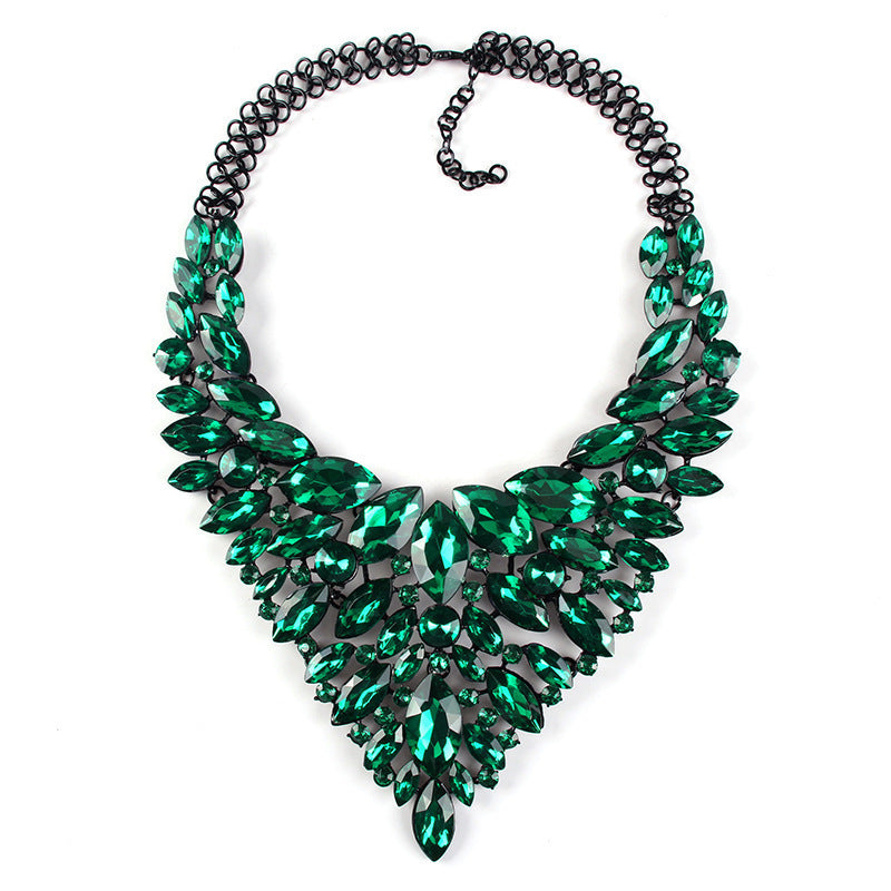 Dazzling Crystal Chunky Collar Necklace