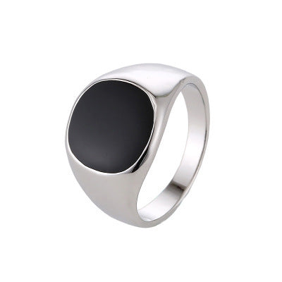 Men's Classic Oval Signet Ring