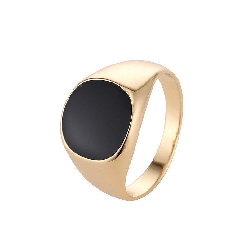 Men's Classic Oval Signet Ring