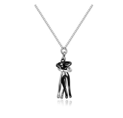 Love Hug Necklace - Unisex Couple Jewelry Simple Clavicle Chain