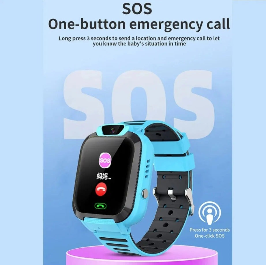 Children's Waterproof Smartwatch with LBS Tracking and Camera