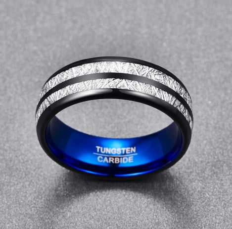 Modern 8mm Tungsten Carbide Couple Wedding Bands