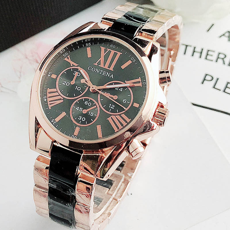Ladies Fashion Pink Quartz Wrist Watch