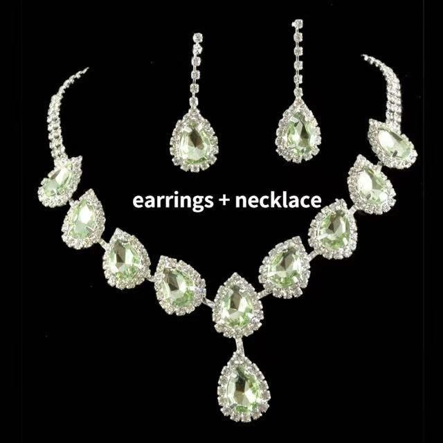 Dazzling Zirconia Gemstone Jewelry Set