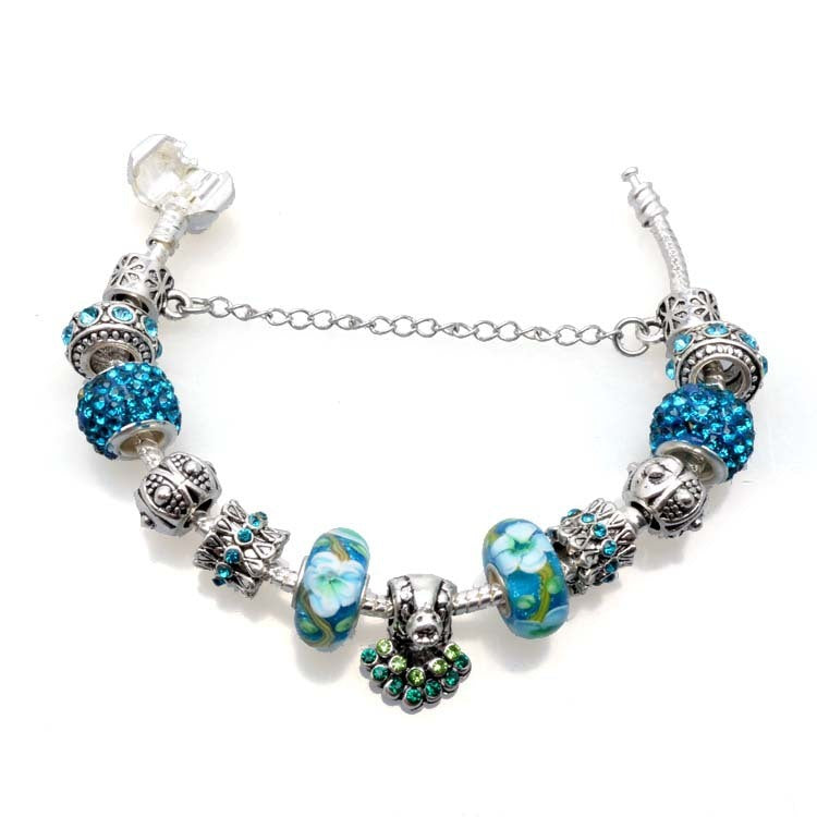 Heart & Key Ferris Wheel Charm Bracelet