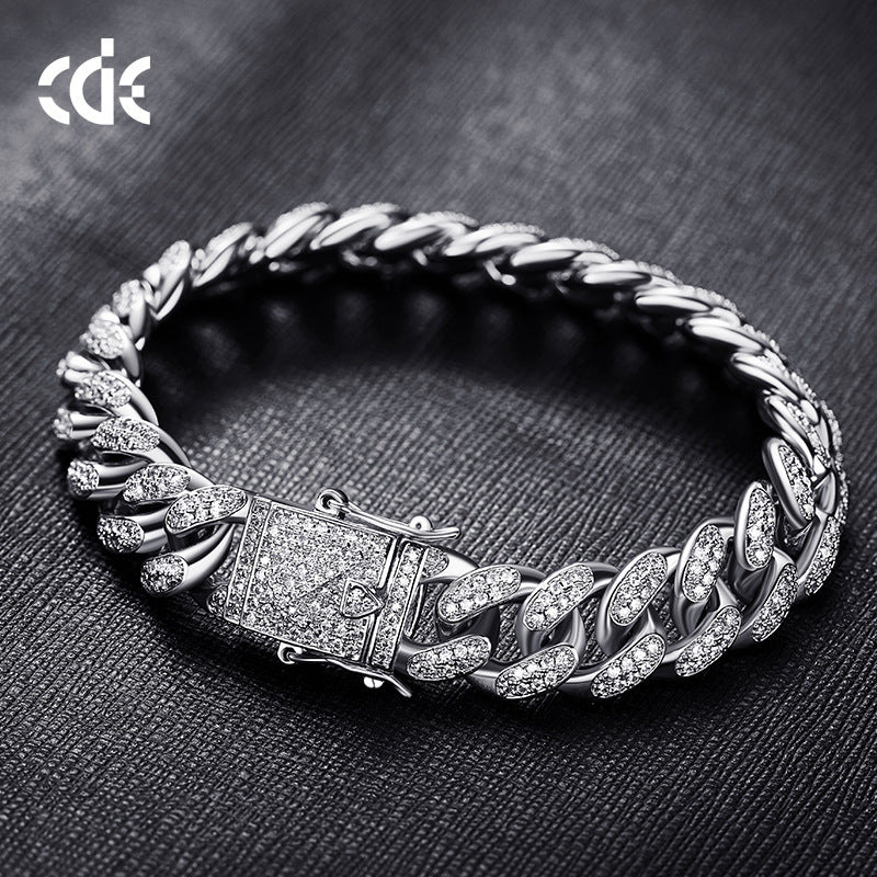 Men's Zircon Cuban Chain Bracelet