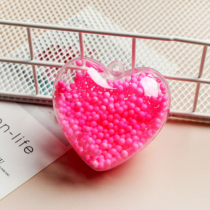 Clear Heart-Shaped Plastic Candy Box