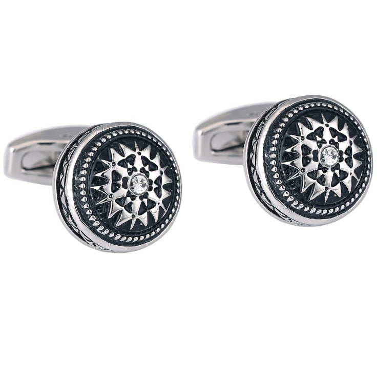 Business Dress French Diamond Cufflinks