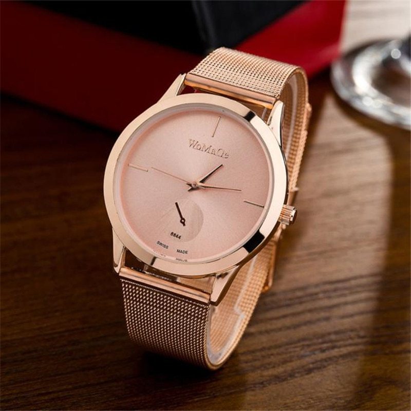 Chic Unisex Minimalist Mesh Belt Quartz Watch